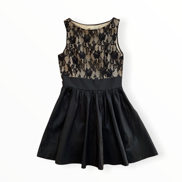 Forever21 Wine Red & Black Lace Mini Dress - S main image 0
